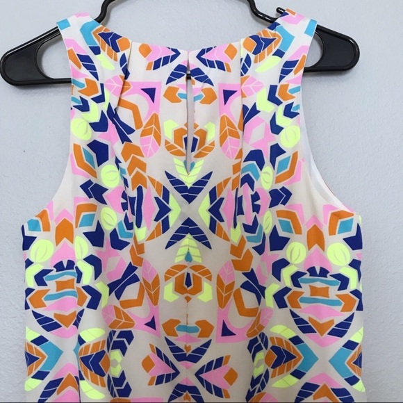 Mara Hoffman Aloha Stone Shift Dress Pleats Size 6 - Picture 5 of 7